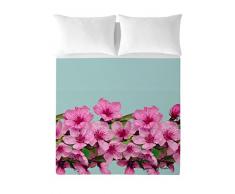 Devota&Lomba Coordinato Letto Flor Almendro Cenefa Verde/Rosa Letto 180