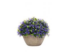 Lo+DeModa Blossom Pianta Decorativa con Vaso, Multicolore, 21x21x0.49 cm