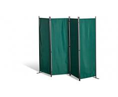 GRASEKAMP qualitÃ dal 1972 Paravento 4 Pezzi Verde divisorio Parete frangivista Balcone separazione