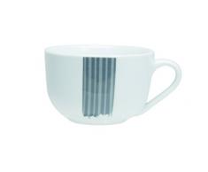 Quid 5084472 - Set di 6 tazze da tè in porcellana Tendresse, da 20 cl, colore: grigio