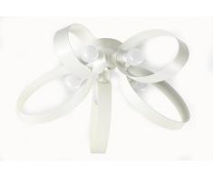 Onli Fiocco Lampadario Stile Moderno E14, Bianco, 65 x 28 cm