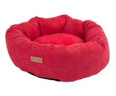 Wouapy Basic Line ovatta cuccia per cani, rosso, letto per cani in 40Â x 14Â cm
