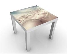 Apalis Tavolo Design Paesaggio di Nude 55 x 55 x 45 cm, Colore Tavolo: Bianco. Dimensioni: 55 x 55 x 45 cm.