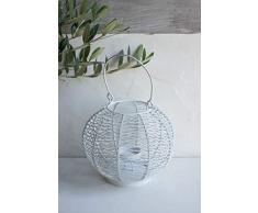 LUXE LODGE Portacandele, Bianco, Unica