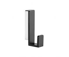 LIOOBO Gancio da Parete in Ottone Accappatoio Decorativo Appendiabiti Bagno Asciugamano Appendiabiti Armadio Cappello Appendiabiti Appendiabiti per Cucina casa Nero