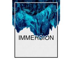 Komar - Poster da Parete Immersion Blue, per Soggiorno, Camera da Letto, Decorazione, Stampa Artistica Senza Cornice Disponibile in 3 Misure, Blau, Grau, Schwarz, WeiÃ, P114C-40x50