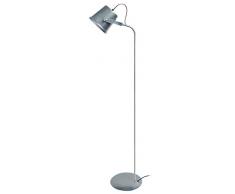 Tosel 95115 - Lampada da terra Factory in acciaio, 60 W E27 alluminio