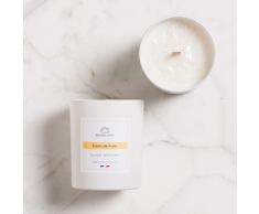 Bougies Shop 3760297500631 - Candela profumata, in Vetro Laccato Bianco Opaco, 7,5 cm