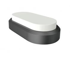 Lampada LED 8W Rettangolare Nero Esterno IP54 4000K 560LM 120Â°