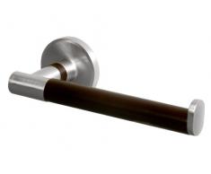 Bisk 00973 Madagaskar Portarotolo carta igienica in nichel spazzolato, 18 x 7 5.4 cm