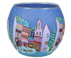 Multicolore 11x11x9 cm Him Gardenflower Portacandele