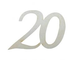 Petra S bastel News a gez1920Â strame decorazione, 40Â x compleanno numero, 19Â mm