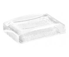 Gedy Antares Portasapone, resina, bianca, 7,5Â x 11,2Â x 2,7