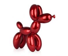World Art TW60406 Scultura in Resina Cane Palloncino Grande, Resina, 62x64x23 Cm