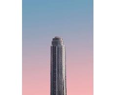 Komar - Quadro da Parete in 3 Misure Disponibili, Motivo: Monolite, per Soggiorno, Camera da Letto, Decorazione, Multicolore, P052-30x40