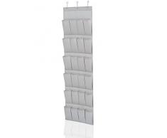 Leifheit 80016 Scarpiera Pensile Tessuto Grigio 25Â x 48Â x 4Â cm