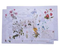 EASY LIFE Tavolo Matte (Polipropilene), Porcellana, Multicolore, 40Â x 30Â x 0.1Â cm