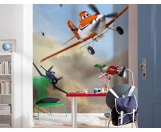 Komar Disney Planes Dusty And Friends Carta da Parati Multicolore, 4 Pezzi
