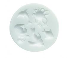 silikomart 71.307.00.0096 teglia per Torte SLK207 della Vita in Mare, Silicone, Bianco