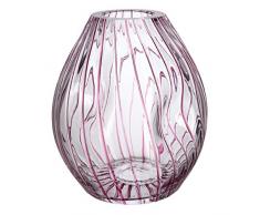 Vetro di Bohemia Glee Vaso, Vetro, Gold/Rubino, 14,5Â x 22Â x 20Â cm