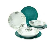 Creatable 20639 - Servizio da tavola in porcellana, serie Tropical, 8 pezzi