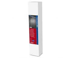 Konstsmide 3378-600 - Albero di natale con luci LED, misura: L, 150 cm, con 120 diodi rotondi a luce bianca calda, 24 V, cavo marrone