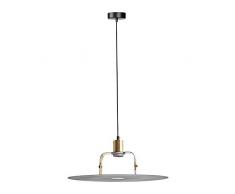 Ostaria Lampada Industriale Grande Grigio e dorato