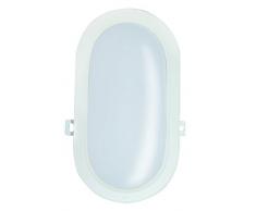 VELAMP Tartaruga-XL Applique LED, Bianca 15 W, 20x12.94x7.3 cm