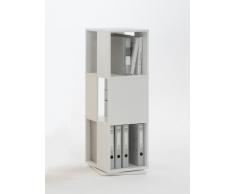 FMD furniture 291-001E - Scaffale Girevole, Colore: Bianco 34 x 108 x 34 cm (BHT), Pannello truciolare Rivestito in Resina melamminica.