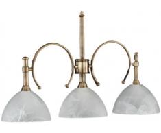 Honsel, Lampada a sospensione in vetro e ottone, 40 watt, 297 volt, E14