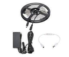 Greenice | Striscia LED 300 X SMD5050 12VDC 5MÂ Rosso Trasformatore/Oscuratore | Rosso