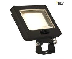SLV SPOODI - Lampada da parete a LED, 11 W, 3000 K, alluminio, 11 W, colore: Nero
