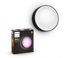 Philips Hue White and Color Ambiance Daylo Lampada da Parete Smart per Esterni, LED Integrato, Nero