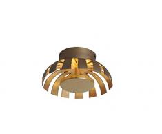 Luce Ambiente Design Lampada Da Salotto, Metallo, 24Â W, Oro, 35Â x 35Â x 12.5Â cm
