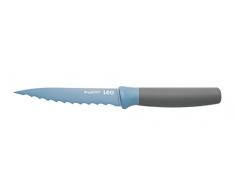 Berghoff Leo seghettata Coltello Antiaderente con Rivestimento in Ceramica, Blu, 11.5Â cm
