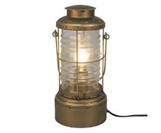 Clayre & Eef 6LMP559 - Lampada da Tavolo, 17 x 16 x 47 cm, E27 x 1