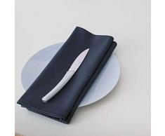 DEGRENNE Maison Linge Orage - Tovaglioli da tavola, 45 x 45 cm, 2 Pezzi, in Cotone, Colore: Nero