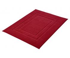Kleine Wolke Plaza 3006114377 Tappetino da Bagno in Cotone, 60 x 80 cm, Cotone, Rosso, 20x20x5 cm