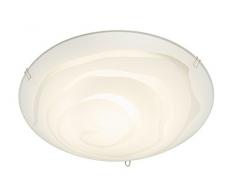 Briloner Leuchten Plafoniera LED 9 W, Bianco, 25 x 25 x 9 cm