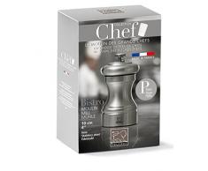 Peugeot 33033 Macinapepe Bistro Chef, in acciaio inossidabile, dimensioni: 5 x 5 x 10 cm, colore: argento