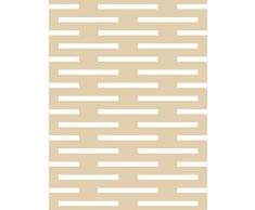 Lavmi Design Carta da Parati Club, in Tessuto Non Tessuto, Beige, 0.53Â x 10Â m