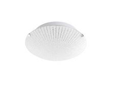 Trio Leuchten Trio 659611006 Cristalina Plafoniera LED, 1x10 Watt, Nichel Opaco/Bianco, 25 cm
