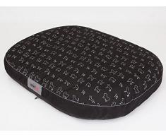 Hobbydog L MOWCWP2 - Tappeto Ovale, Misura L, 87 x 68 cm, con Cani Neri, 2,5 kg