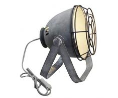 Brilliant BO - Lampada decorativa da tavolo, in metallo, 60 W, colore: grigio cemento