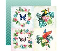 KAISERCRAFT PTY LTD (3PL) Carta SABBIATA 12, Ananas aspro, taglia unica