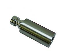 Gardinia 31170 Portapacchi garanzia 4 cm per aste per tende, serie Chicago, diametro 20 mm, effetto acciaio inox