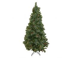 Albero di Natale con 400 LED e Decorazione, ca. 213 cm, 1 Pezzo.