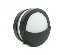 Applique LED Parete Esterno Interno SMD 5W, Luce Bianca Rotondo