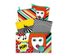 LOQI CO.PO.N - Borsa per la Spesa, Motivo: Pop