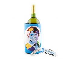 koala rosalÃ­a de Castro Set di Maniche glacette e cavatappi, plastica/Poliestere, Blu, 15Â x 4Â x 19Â cm, 2Â Pezzi